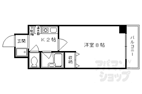 京都府京都市中京区壬生坊城町（賃貸マンション1K・3階・24.74㎡） その2