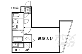 ヘラクレス茶山 403 ｜ 京都府京都市左京区田中上大久保町（賃貸マンション1K・4階・28.38㎡） その2