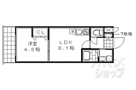 京都府京都市中京区西ノ京式部町（賃貸マンション1LDK・4階・30.01㎡） その2