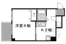 京都府京都市左京区松ケ崎六ノ坪町（賃貸マンション1K・4階・22.70㎡） その2