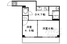 パレステート日生熊野 2DKの間取図画像