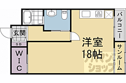 レジデンス浄土寺 1LDKの間取図画像