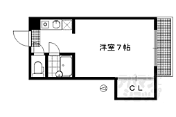 ヴィラ・エスポワール 1Kの間取図画像