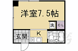 ハイムブルーメ 1Kの間取図画像