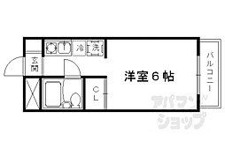 メゾンジョア 1Kの間取図画像