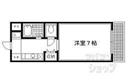 ノースビューヤサカ 1Kの間取図画像