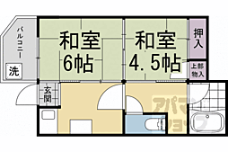 シオン荘 2Kの間取図画像