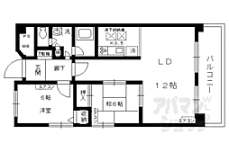 レジデンス古橋 2LDKの間取図画像