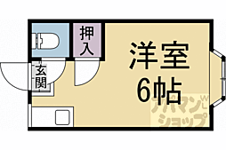 アイバハウス 1Kの間取図画像
