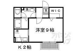 カーサフェリス 1Kの間取図画像