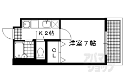マ・メゾン 1Kの間取図画像