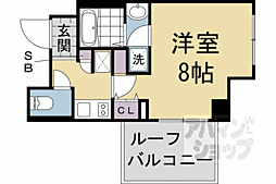 おーりとーり4 1Kの間取図画像
