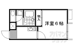 レオパレス大文字 1Kの間取図画像