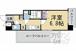 ヴィラ岡崎神宮 1Kの間取図画像