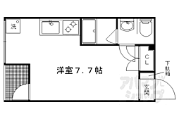 GrandeCourtShugakuin ワンルームの間取図画像