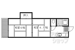 ベルフラール 2Kの間取図画像