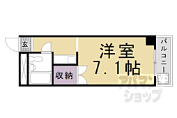 ハイツタケイチ 1Kの間取図画像