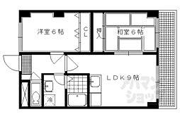 緑の森 2LDKの間取図画像