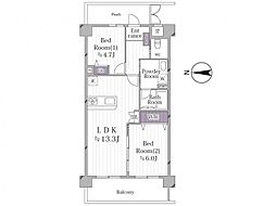 間取図画像 2LDK