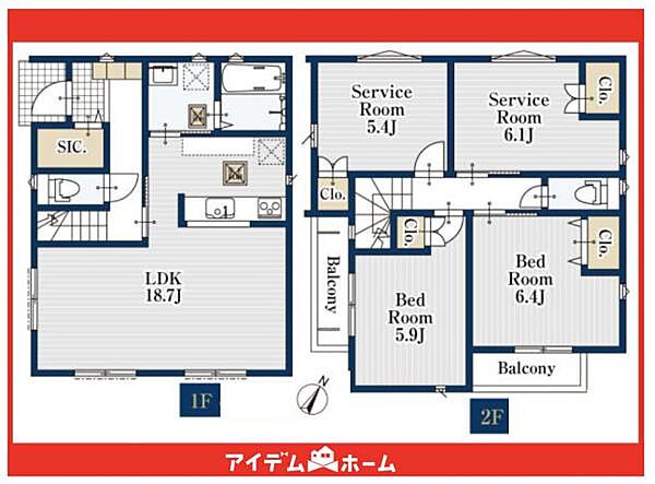間取りを拡大表示