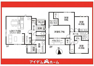 間取り:☆2号棟間取図☆ 間取り:☆2号棟間取図☆