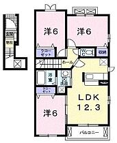 クアドラード 201 ｜ 岡山県岡山市東区金岡東町2丁目（賃貸アパート3LDK・2階・68.36㎡） その2