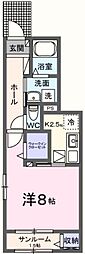 B.フォレスト1 1Kの間取図画像