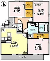 プレミアム十番館 101 ｜ 大分県中津市大字上宮永1029-1（賃貸アパート3LDK・1階・69.22㎡） その2