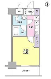 セレーノ品川 1Kの間取図画像