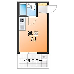 エルマンション ワンルームの間取図画像