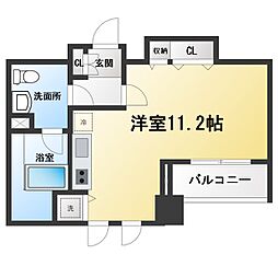 アクロス目黒タワー ワンルームの間取図画像