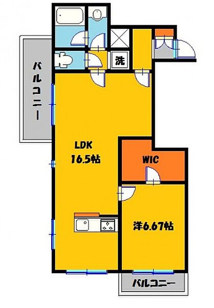 メルローズコート 402号室｜栃木県宇都宮市簗瀬町(賃貸マンション1LDK・4階・54.87㎡)の写真 その2