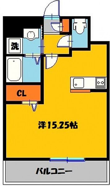 ジュエルコート 408号室｜栃木県宇都宮市平松本町(賃貸マンション1R・4階・36.66㎡)の写真 その2