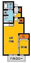 栃木県宇都宮市江曽島町（賃貸アパート1LDK・1階・34.23㎡） その2