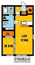 エスポワール西原 101号室 ｜ 栃木県宇都宮市西原町（賃貸アパート1LDK・1階・33.39㎡） その2