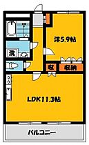 グランドソレイユ 102号室 ｜ 栃木県宇都宮市茂原３丁目（賃貸アパート1LDK・1階・41.00㎡） その2