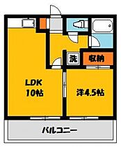 コーポゆうあい 205号室 ｜ 栃木県宇都宮市西川田町（賃貸アパート1LDK・2階・31.59㎡） その2