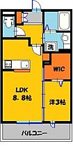 アンジュール　C 207号室 ｜ 栃木県下都賀郡壬生町至宝２丁目2-22（賃貸アパート1LDK・2階・33.39㎡） その2