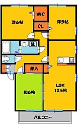 エスペランサB 3LDKの間取図画像