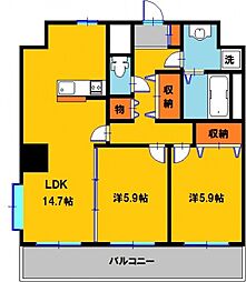 間取図画像 2LDK
