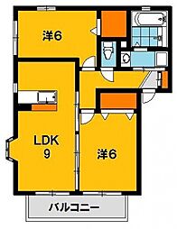 ハイツシャルムB 2階