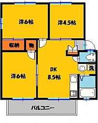 間取図画像 3DK
