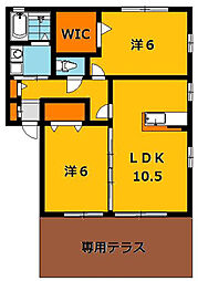 フローラルコートD 1階/101号室