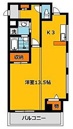 エルハイツ川田 1LDKの間取図画像
