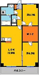 フォルテ 2LDKの間取図画像