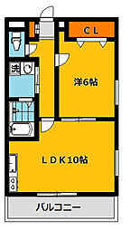 S・コート一条 1LDKの間取図画像