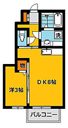 プラセール1 1LDKの間取図画像
