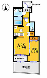 レコルテ(recolte) 1LDKの間取図画像