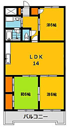 メゾンド・ベル7 3LDKの間取図画像