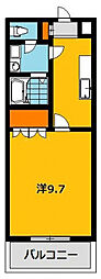 サンローズ 1Kの間取図画像